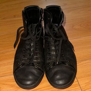 Men's Louis Vuitton Damier High-Top Sneakers